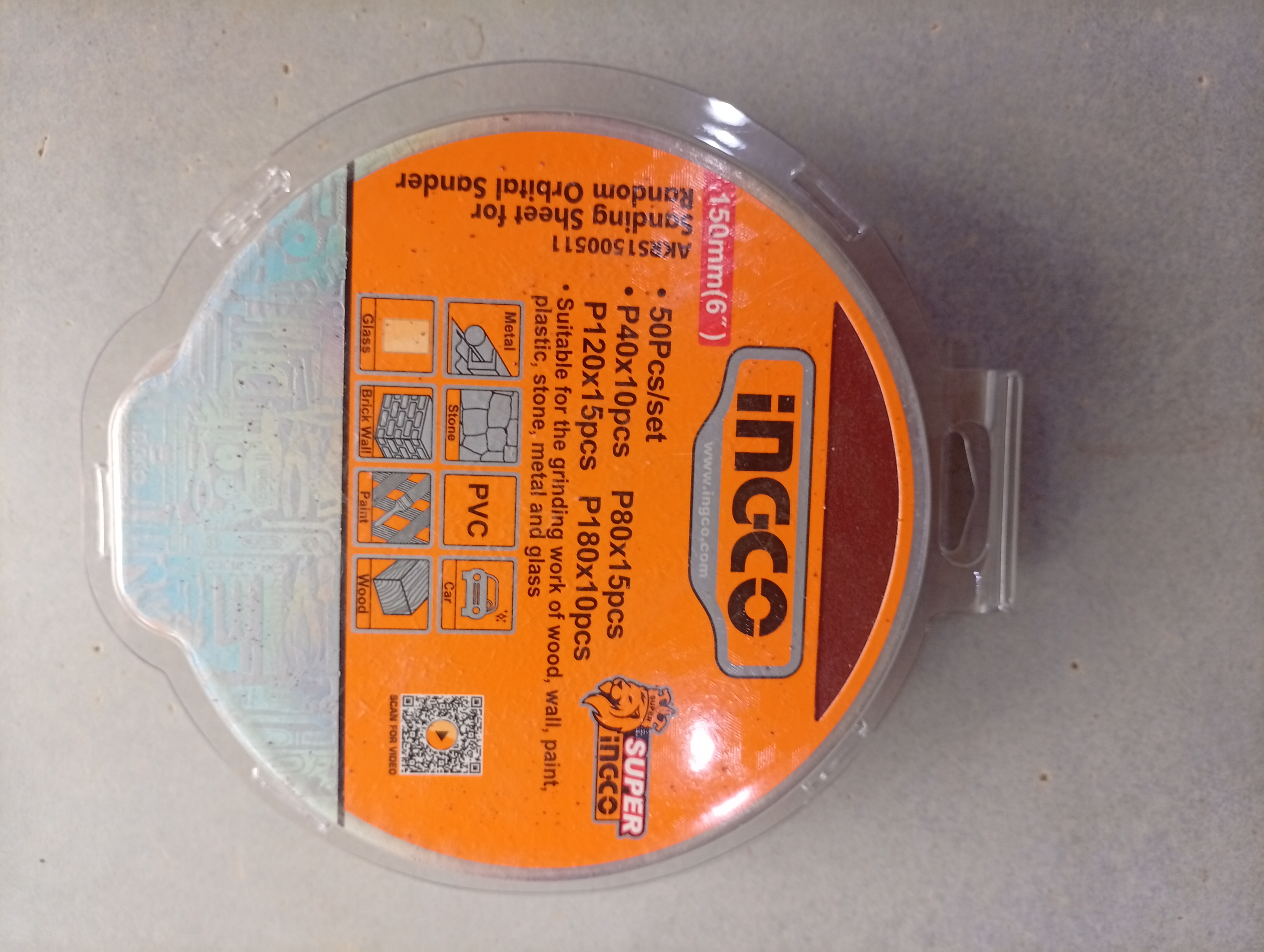 Sand paper sheet 150mm